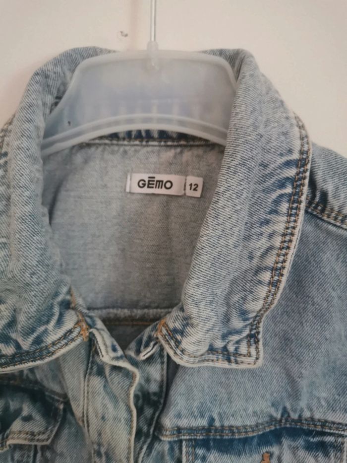 Veste en jean taille 12 ans marque gemo - photo numéro 2