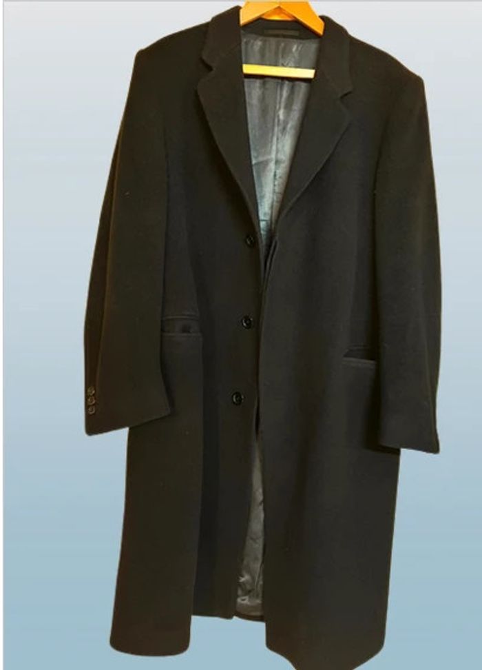 🌟Parfait état sublime manteau homme cachemire et laine taille 56🌟 - photo numéro 2