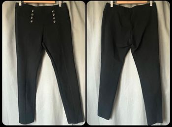 Pantalon femme taille haute noir taille 46 en très bon état