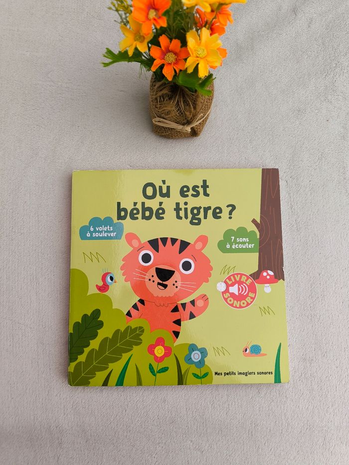 Livre sonore Où est bébé tigre ? Gallimard