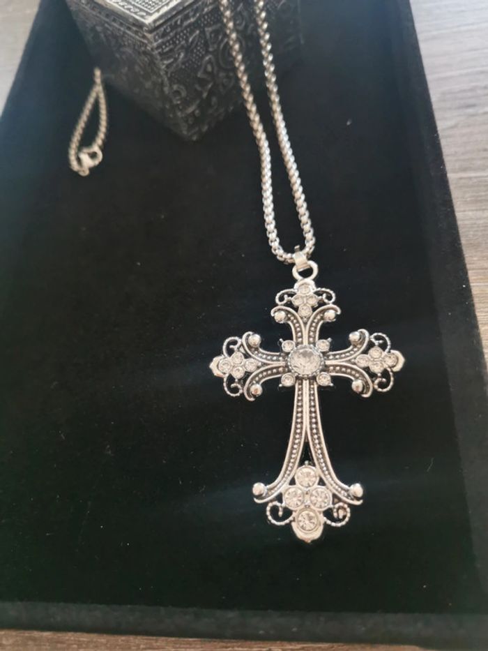 Collier et pendentif spirituel croix chrétienne