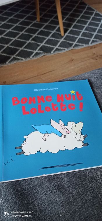 Livre bonne nuit lolotte