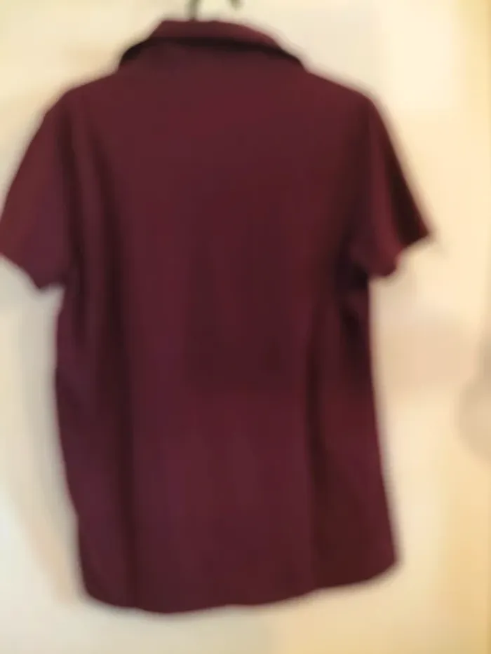 Polo Celio bordeaux - photo numéro 3