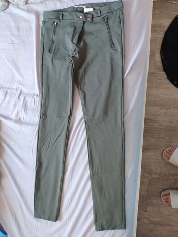 Pantalon kaki taille 42 camaïeu