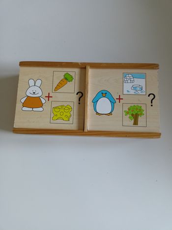 Jeu d'association en bois Vertbaudet complet