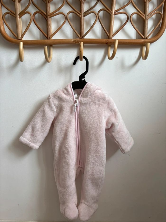 Combipilote polaire rose 3 mois