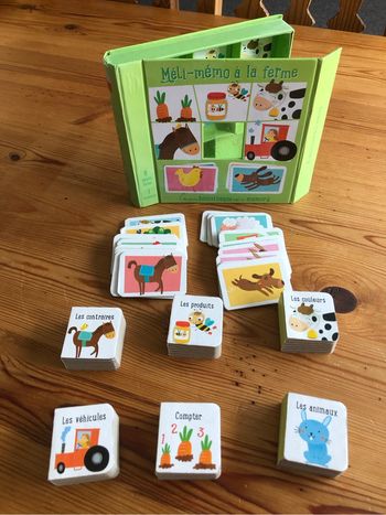 Coffret livres et Memory : la ferme