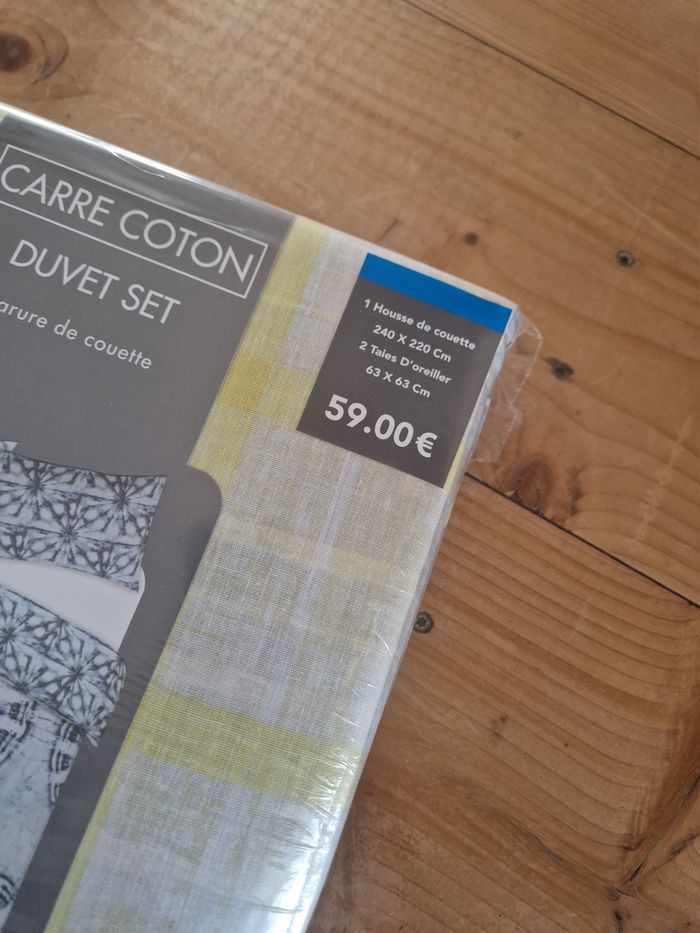 Housse de couette + taie d'oreiller