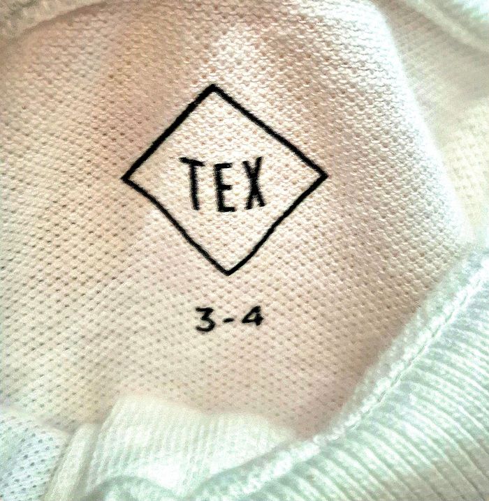 Polo garçon enfant blanc Tex – Taille 3-4 ans - photo numéro 2