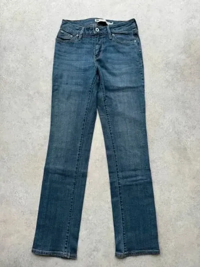Jeans Levi's Bold Curve W27 FR36 coupe droite bleu Femme Women pan530b - photo numéro 2