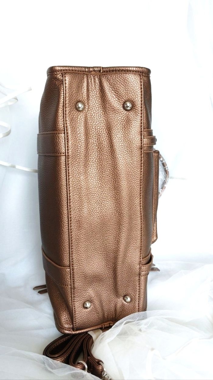 Sac cabas polyvalent et résistant marron métallisé Flora Co - photo numéro 7