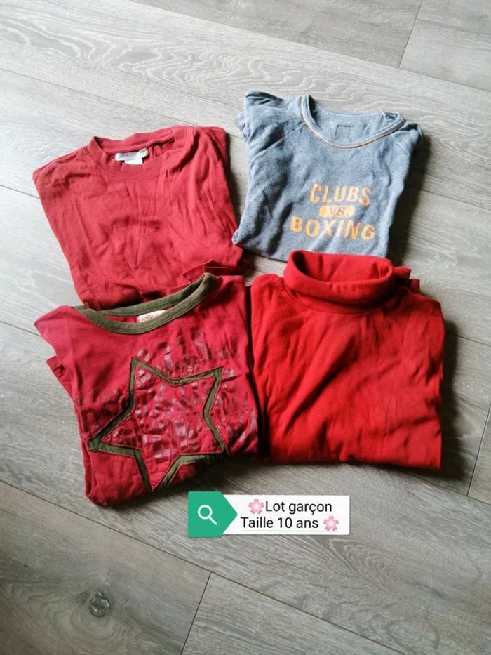 🌸Lot de hauts garçon Taille 10 ans 🌸 - photo numéro 2