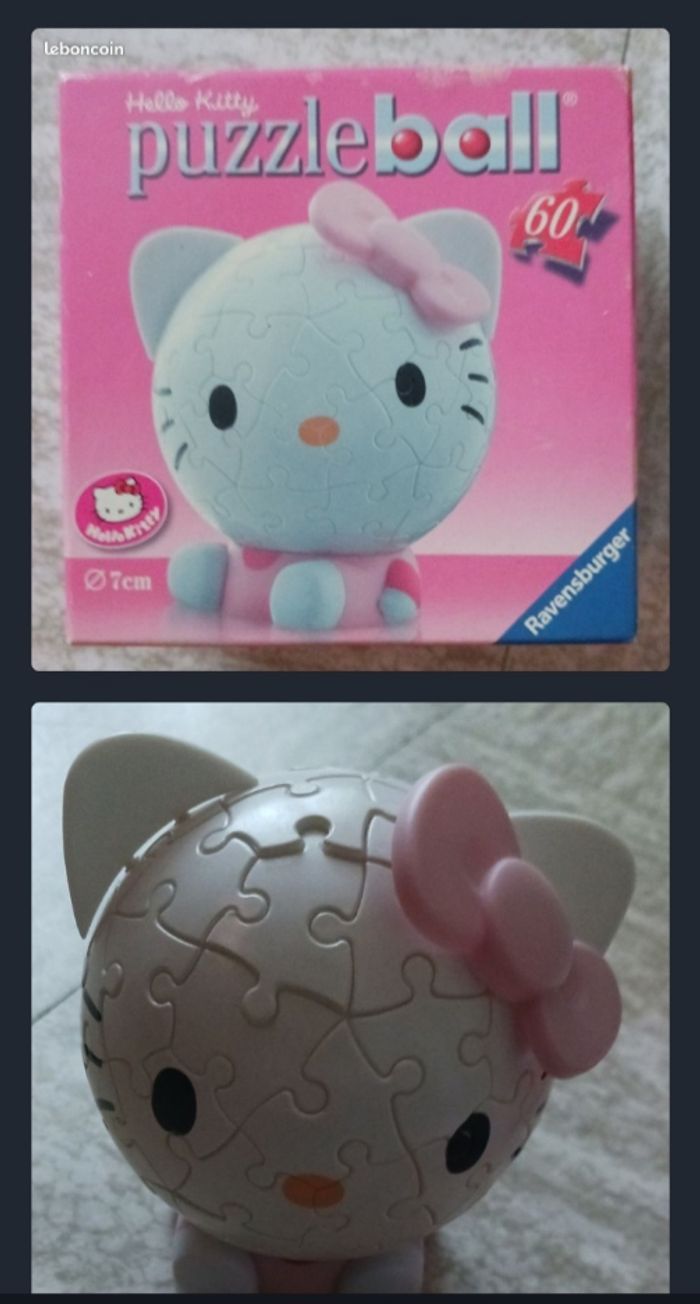 Hello Kitty, puzzle ball, 60 pièces