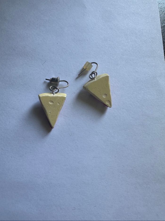 Boucles d’oreilles pizza - photo numéro 2
