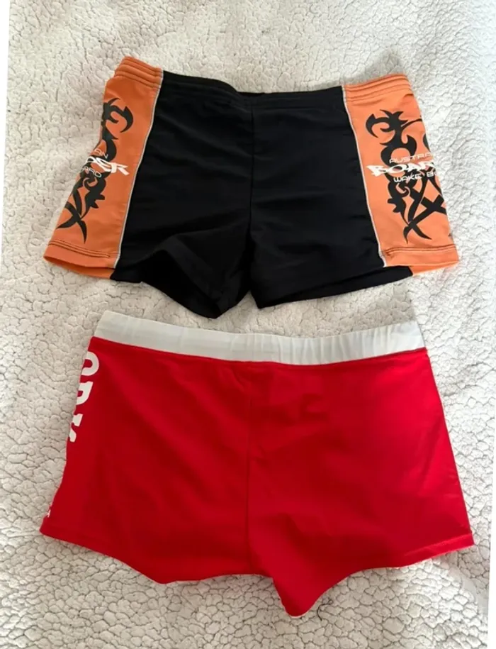 Lot de deux maillots boxer de bain T 36 - photo numéro 2