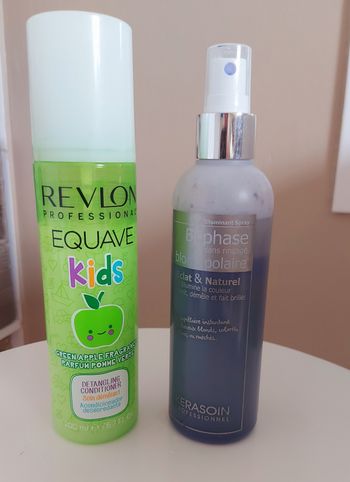Démêlant et bi phase cheveux blond
