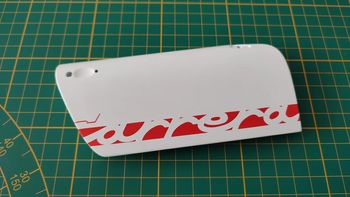 Panneau de portière droite 87A n°87 pièce détachée Porsche 911 Carrera RS 2.7 1/8 1/8ème Altaya #B37