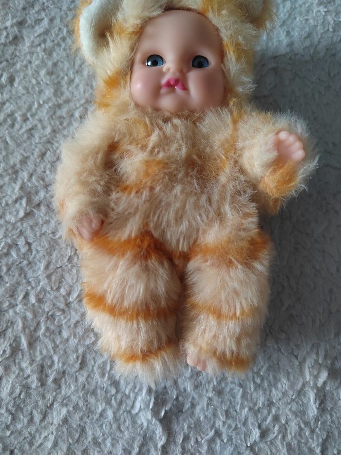 Mini poupon 14 cm – pyjama Pilou-Pilou ours 🧸 | poupée bébé mignonh - photo numéro 3