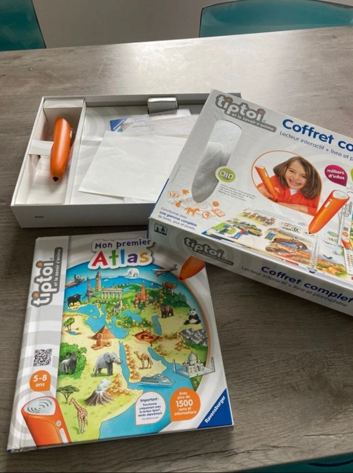 Coffret lecteur interactif+ livre atlas tip toi - photo numéro 2