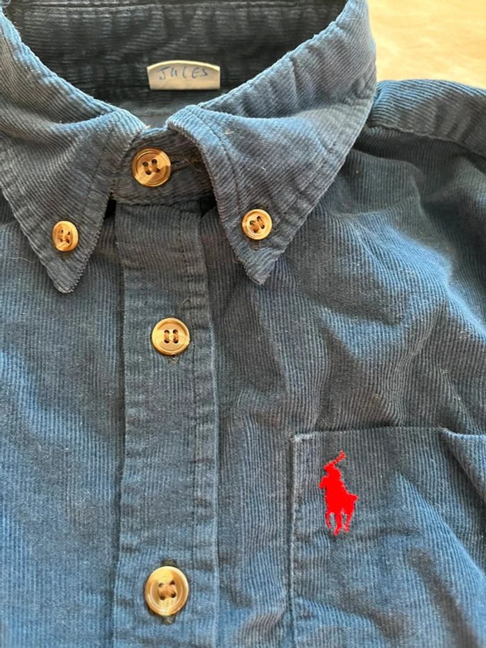Chemise en velours bleu marine - photo numéro 3