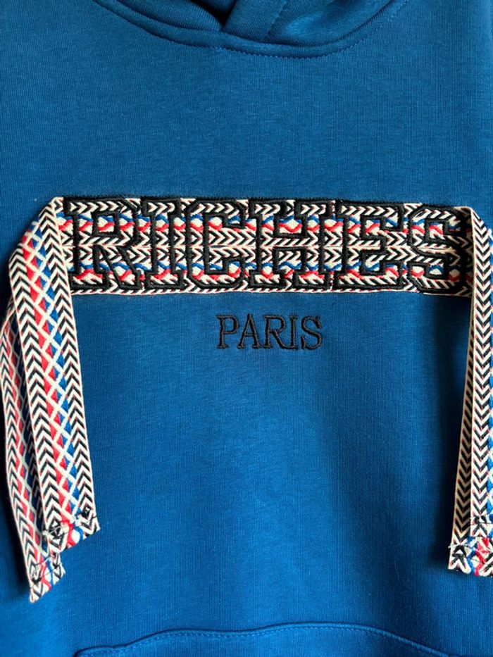 Sweat capuche bleu Riches Paris - photo numéro 2