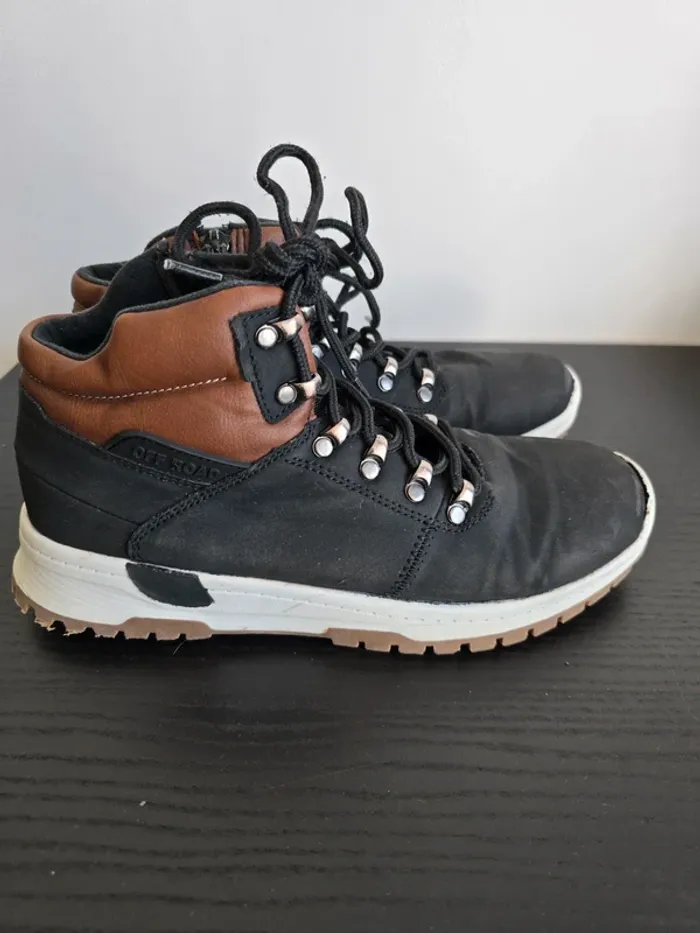 basket montante noire et marron Off road - photo numéro 3