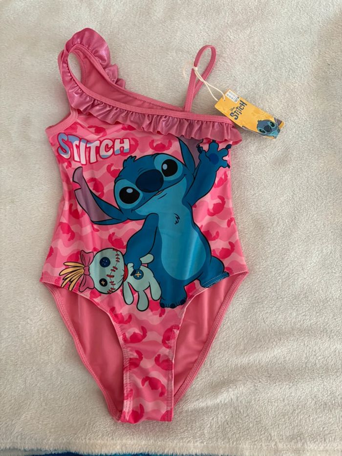Maillot de Bain Fille Disney Stitch – Rose Camouflage – Taille 122/128 - photo numéro 2