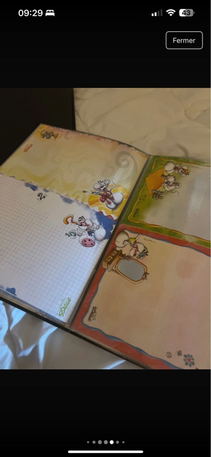 Porte-vue 95 feuilles Diddl 🩵🐭