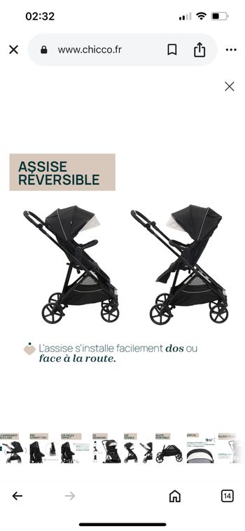 Poussette seety etna black