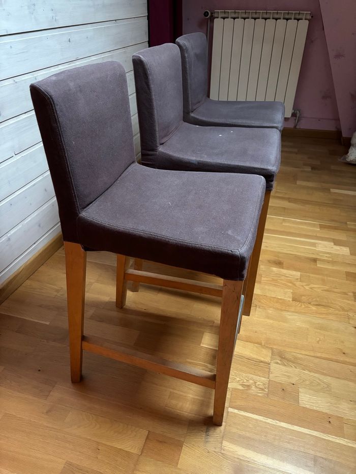 Lot de 3 chaises hautes de bar - photo numéro 4