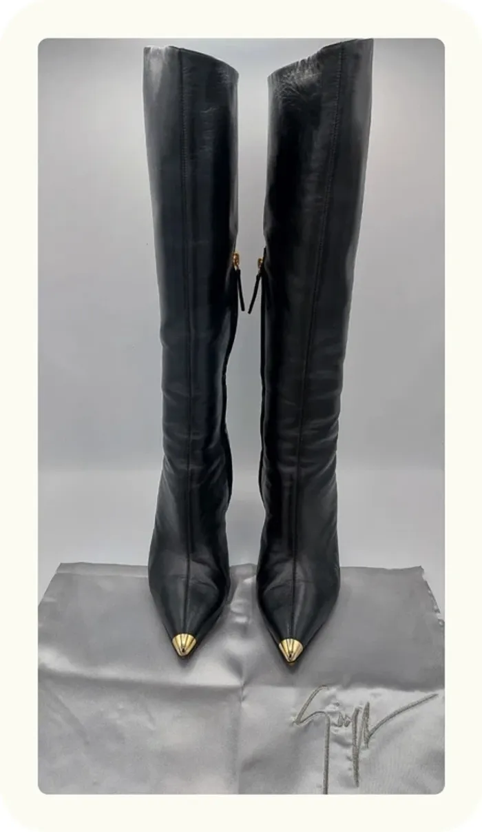 Bottes hautes cuir Simmi london - photo numéro 2