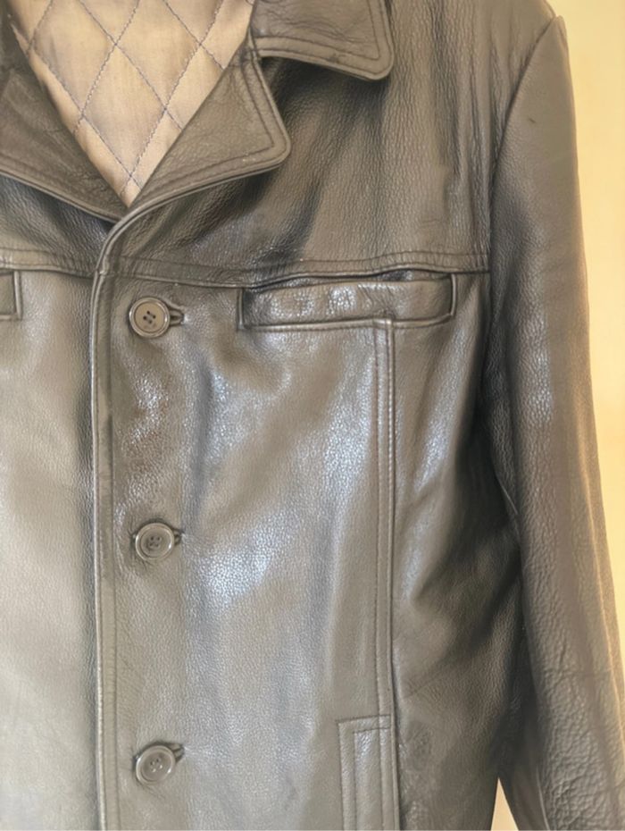 Manteau cuire homme - photo numéro 2