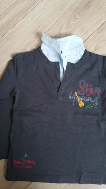 Tee shirt manches longues tape a l oeil