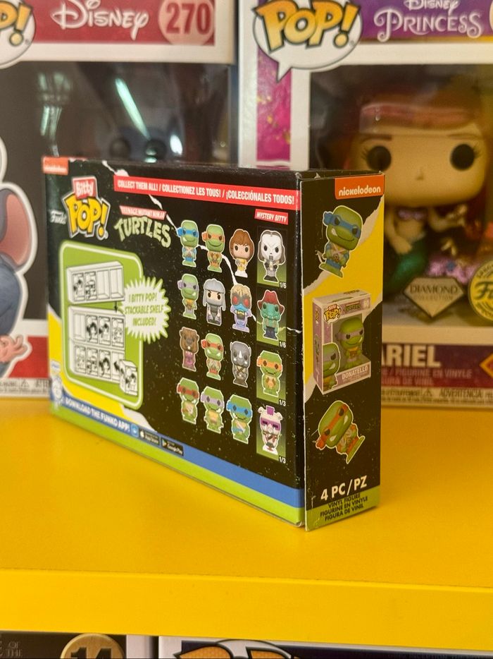 Funko Bitty Pop! 4 Pack - Nickelodeon Teenage Mutant Ninja Turtles - Leonardo, Michelangelo, April O’Neil & Bitty Pop! Mystery - photo numéro 3