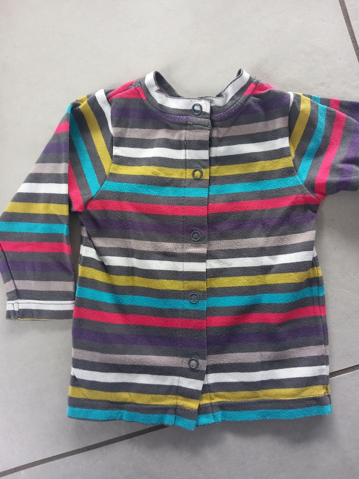 Lot de 3 t-shirt manches longues 6M - photo numéro 5