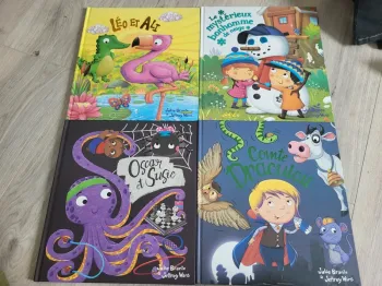 Lot de quatre grands livres