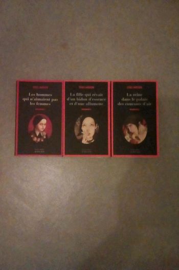 Lot de 3 livres Stieg Larsson