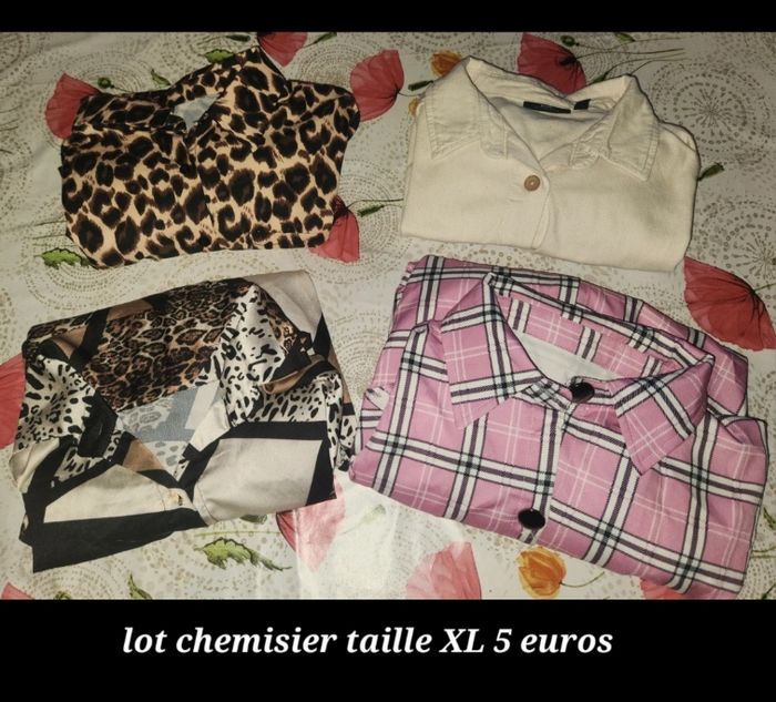 Lot de 4 chemises chemisiers