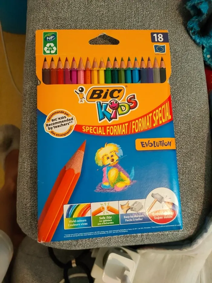 Crayons de couleur 18 bic kids