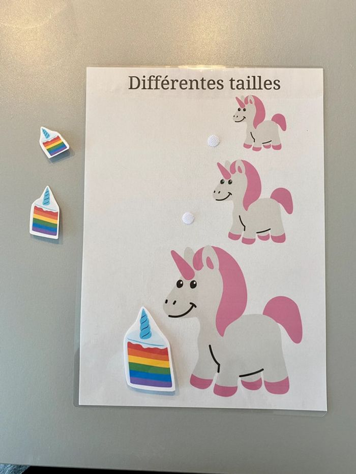 Fiche inspirée Montessori 🦄
