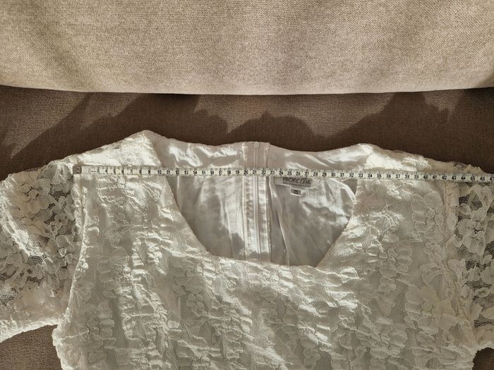 Robe blanche avec dentelle blanc crème Pacific Line - photo numéro 8