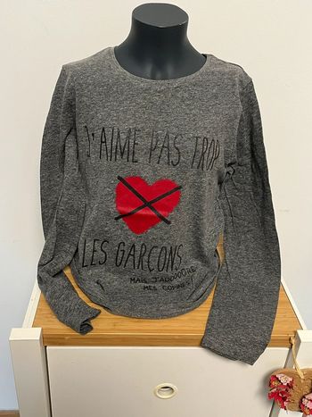 Tee shirt avec message