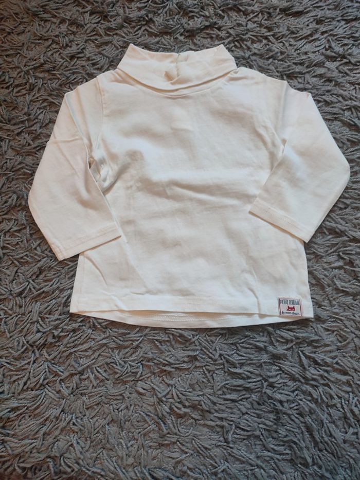 sous pull blanc bébé