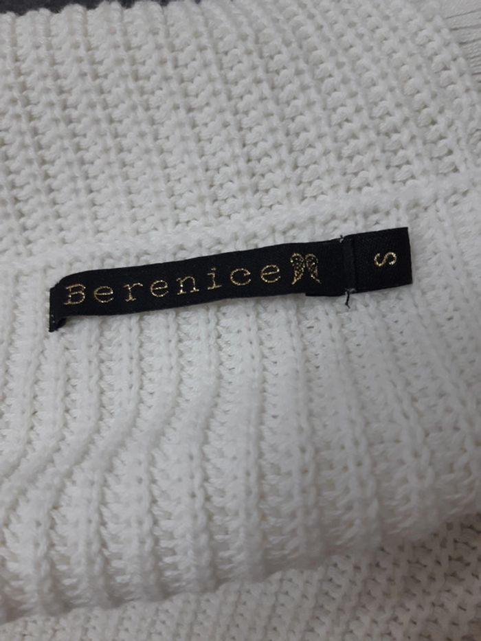 Pull blanc en maille Berenice T36 - photo numéro 6