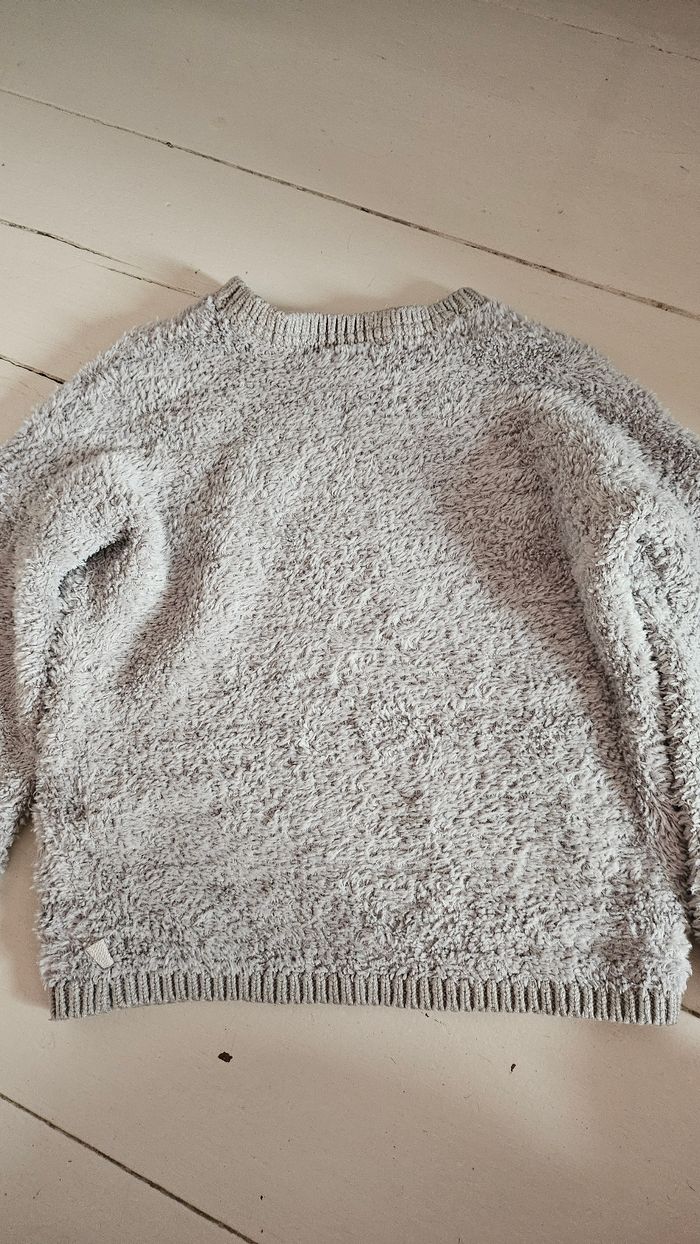 Pull Rose et Gris Cœur Okaidi 3 ans - photo numéro 4