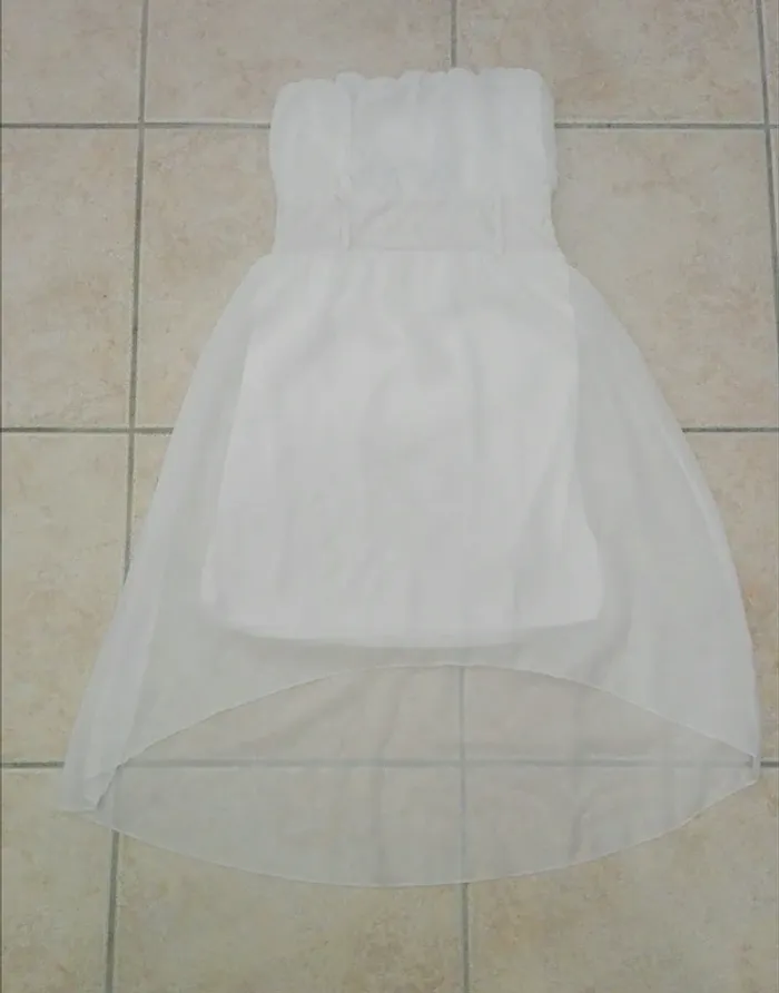 Robe bustier blanche