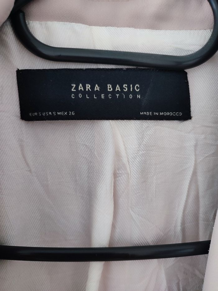 Blazer vieux rose clair mi long, manches 3/4 - photo numéro 3