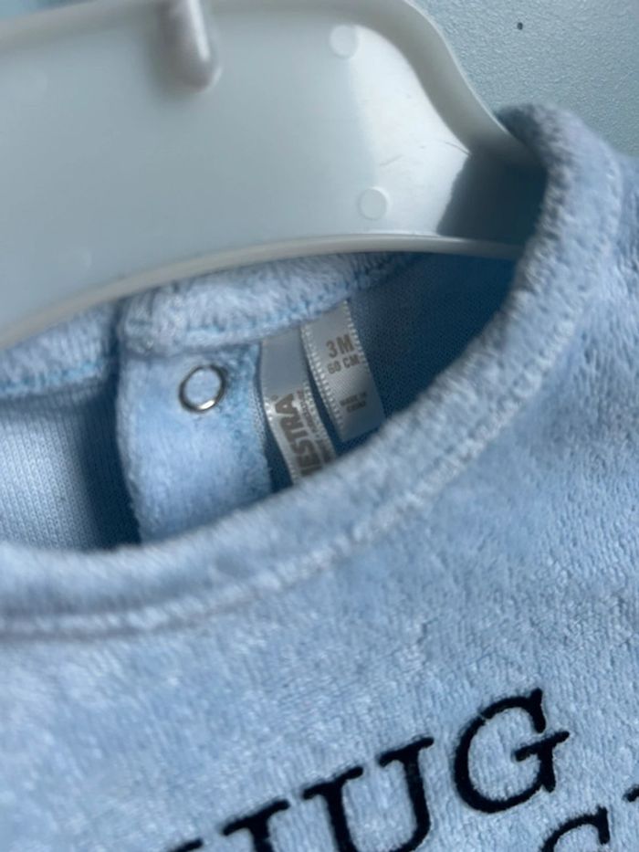 Ensemble 3 mois , haut velours et legging - photo numéro 2