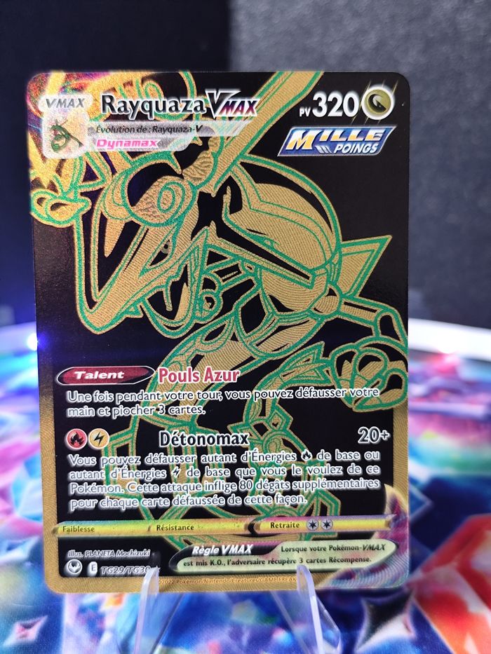 Carte pokémon neuve 🇨🇵 Rayquaza Vmax TG29/TG30 Tempête Argentée