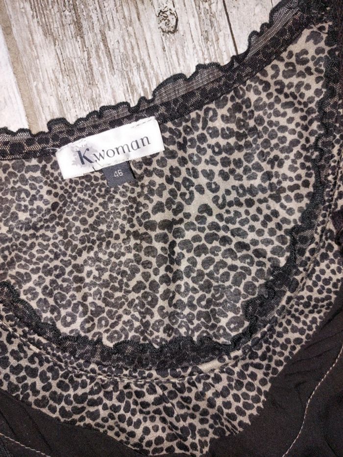 Robe noire imprimée - photo numéro 3